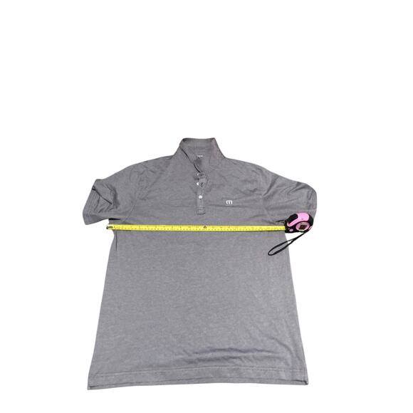 Travis Mathew Polo Shirt Men Large Gray Performance Golf Short Sleeve - Picture 3 of 9